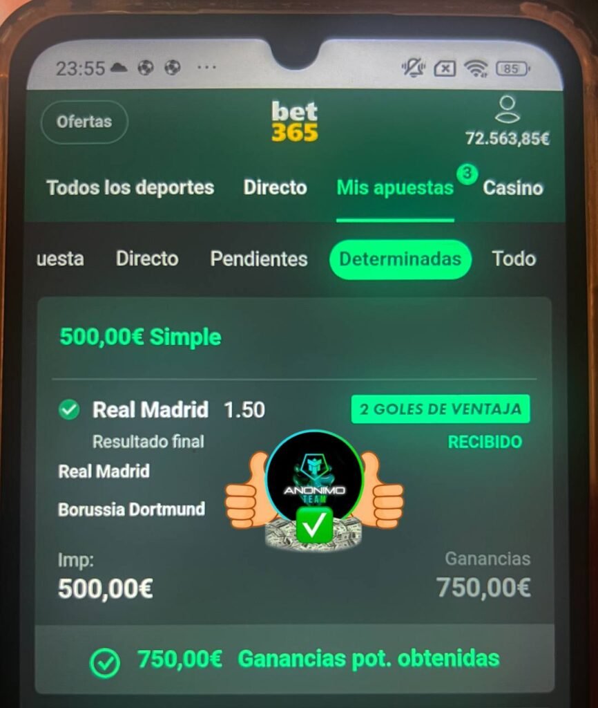 Apuesta Ganada Anonimo Team
